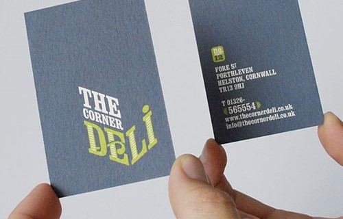 Deli business card